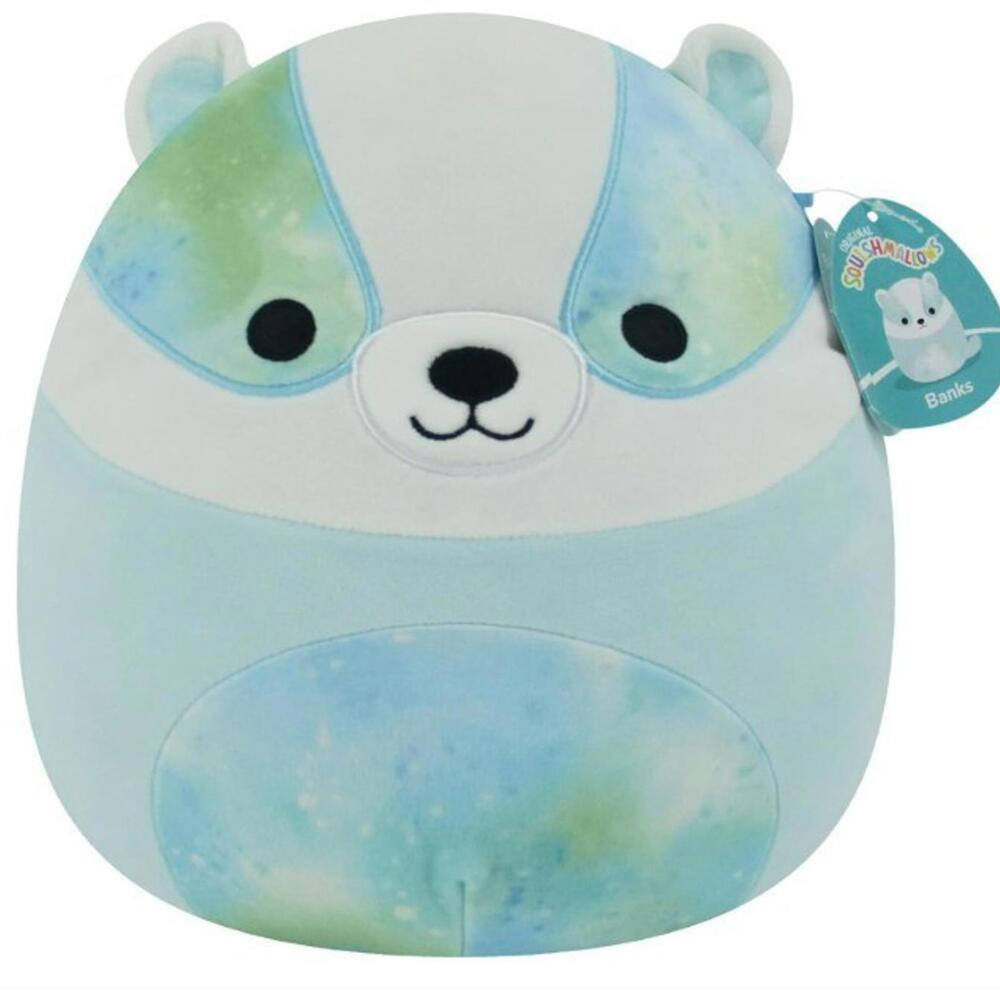 12 Inch Blue Badger Plush Banks Squishmallows Brand New with Tags attached
